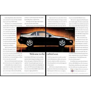 1994 Nissan 300ZX Turbo Coupe 2 Page Vintage Print Ad Catbird Seat Wall Art